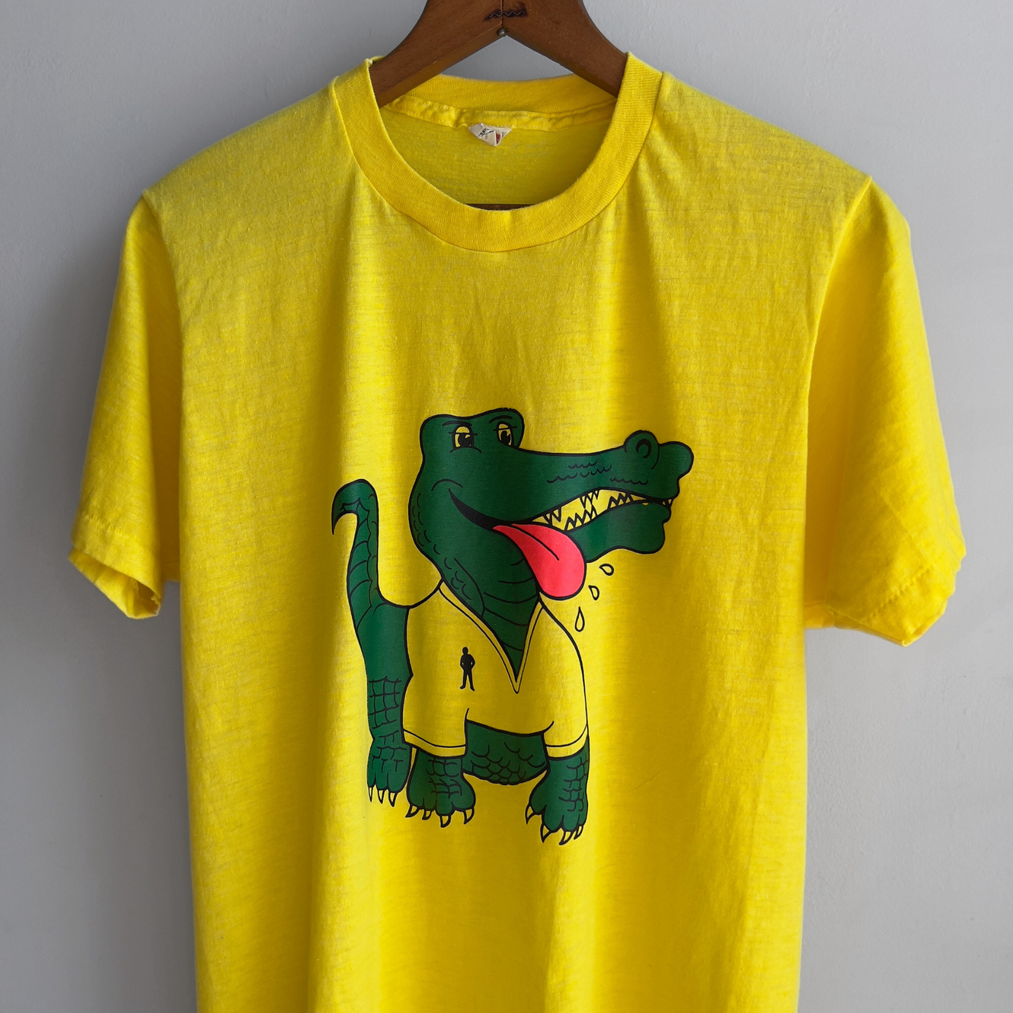 Vintage 1980s Lacoste Crocodile Human Parody Tee - Shop ThreadCount Vintage Co.