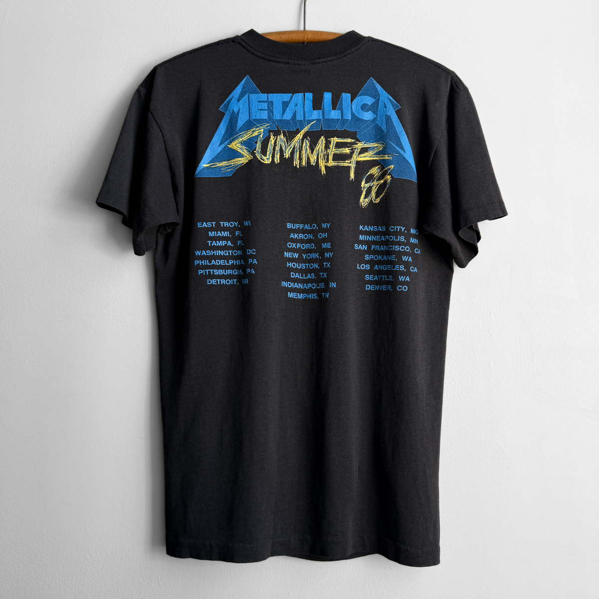 1988 Metallica Damaged Justice Summer Tour Tee