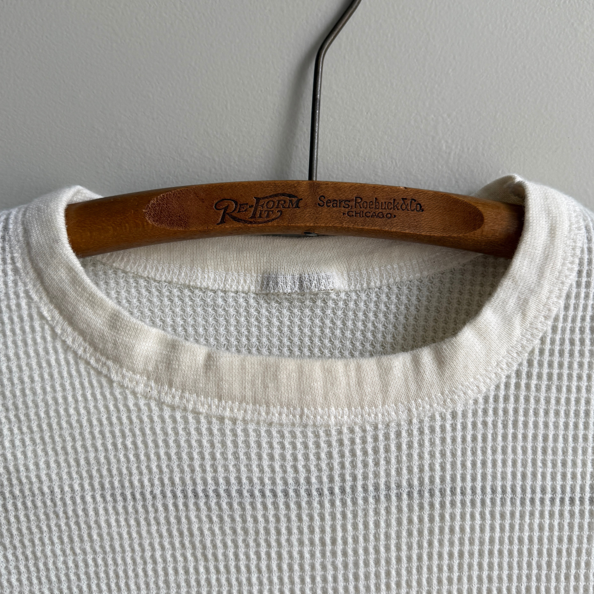 1980s Waffle Knit Thermal Long Sleeve