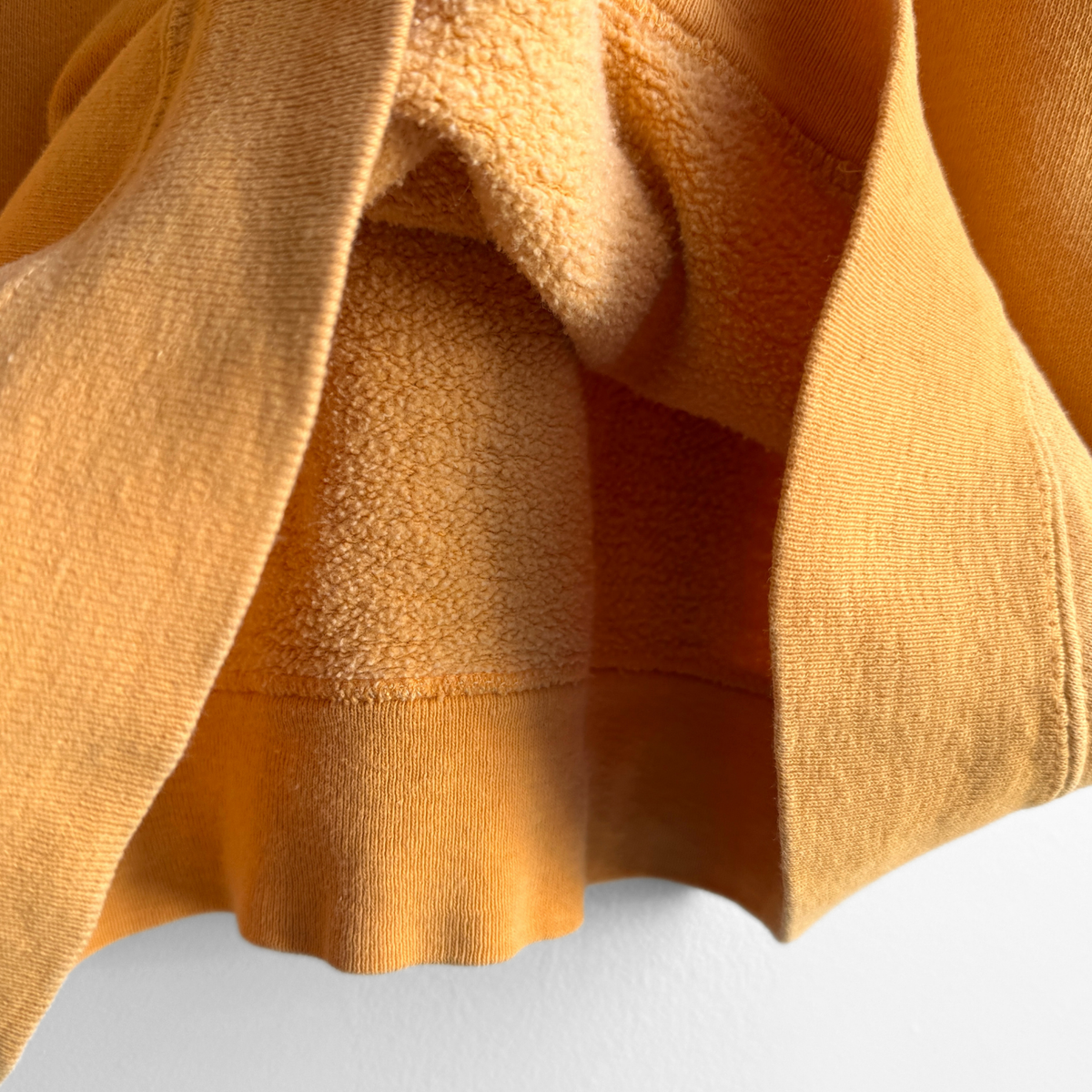 1960s Faded Yellow Short Sleeve Sweatshirt