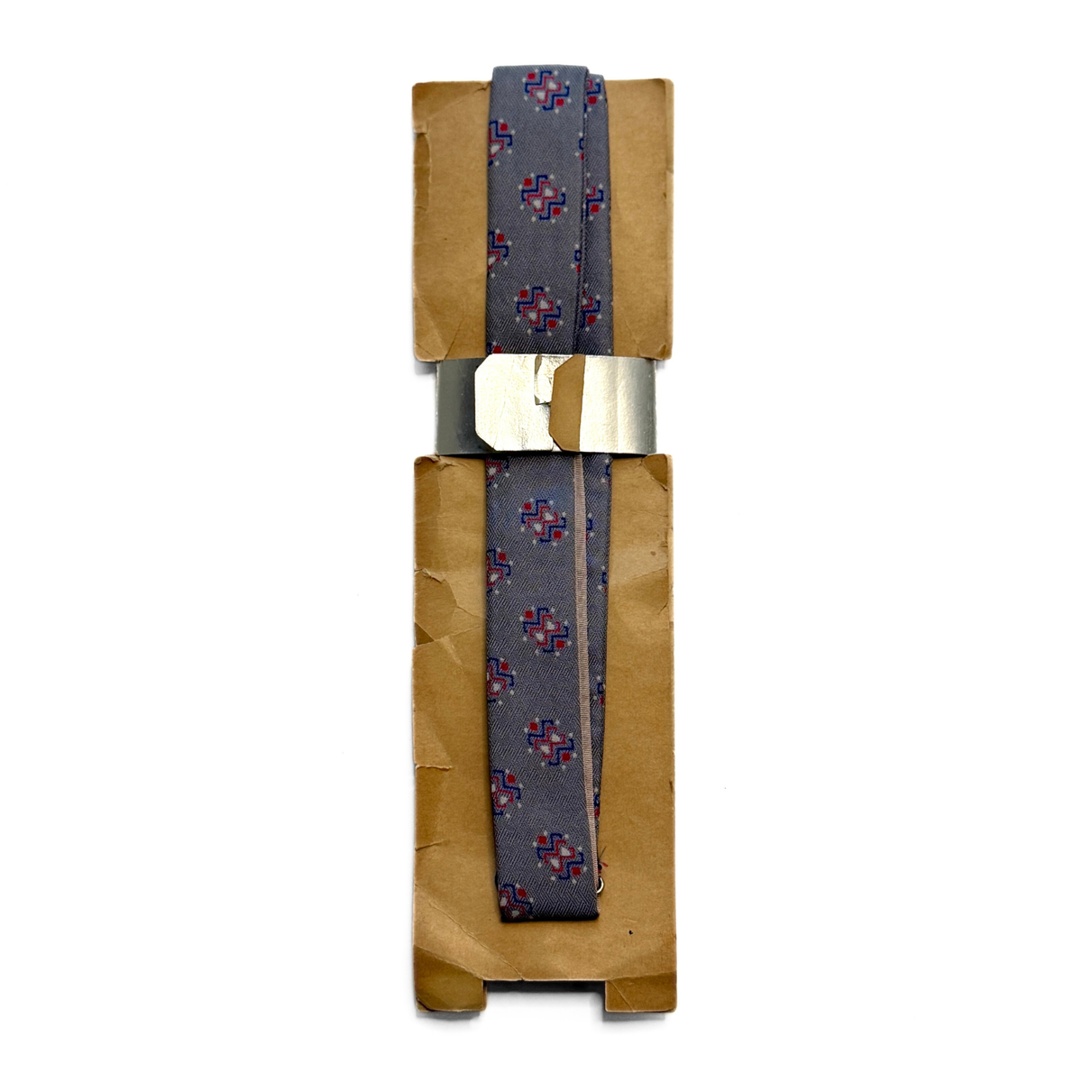 1950s Pure Dye Silk Adjustable Bow Tie
