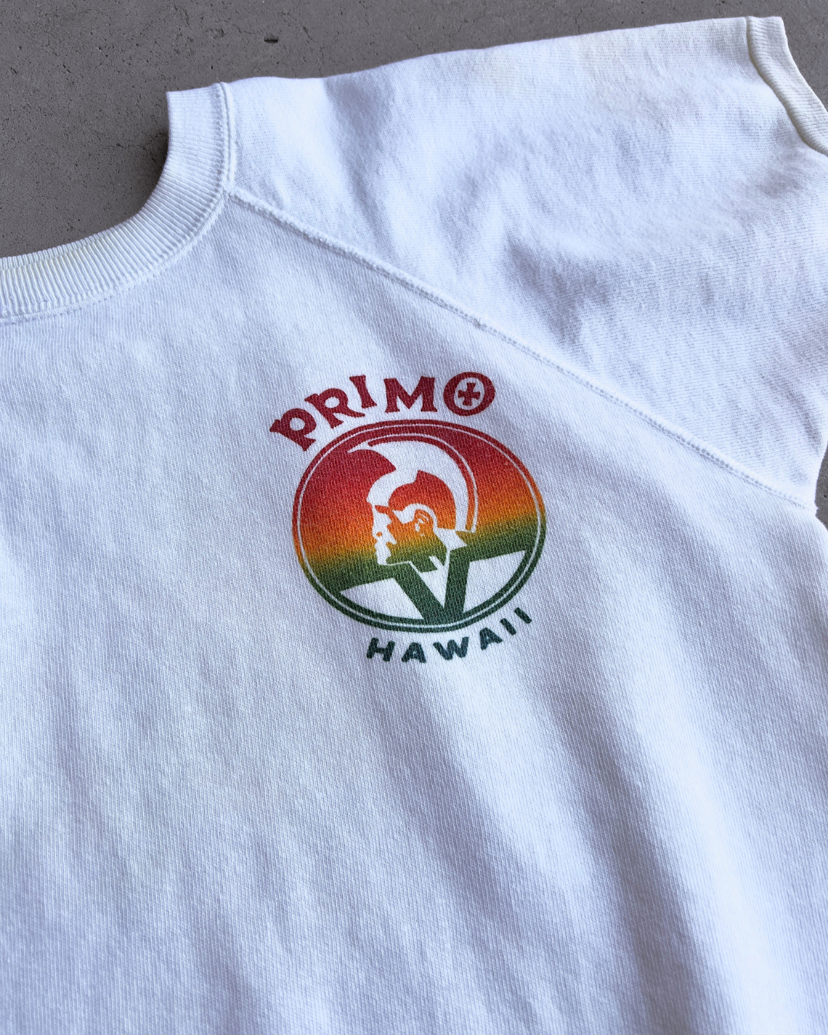 Vintage 1970s Primo Beer Hawaii Short Sleeve Sweatshirt - Shop ThreadCount Vintage Co.