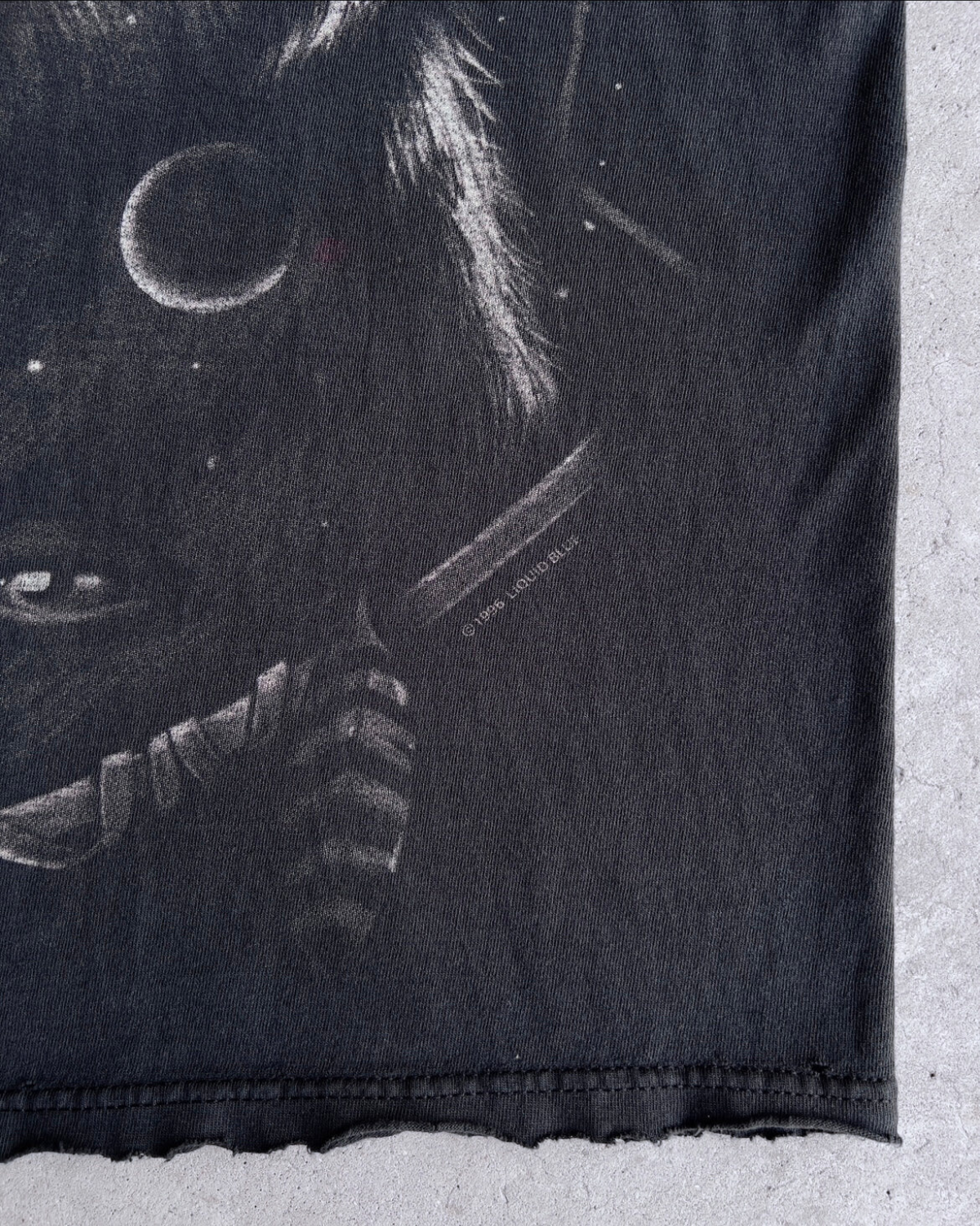 1996 Dream Spirit Chief & Wolf Faded Graphic Tee  - Shop THREADCOUNT Vintage Co.