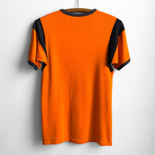 1960s Orange & Black Durene Jersey Tee