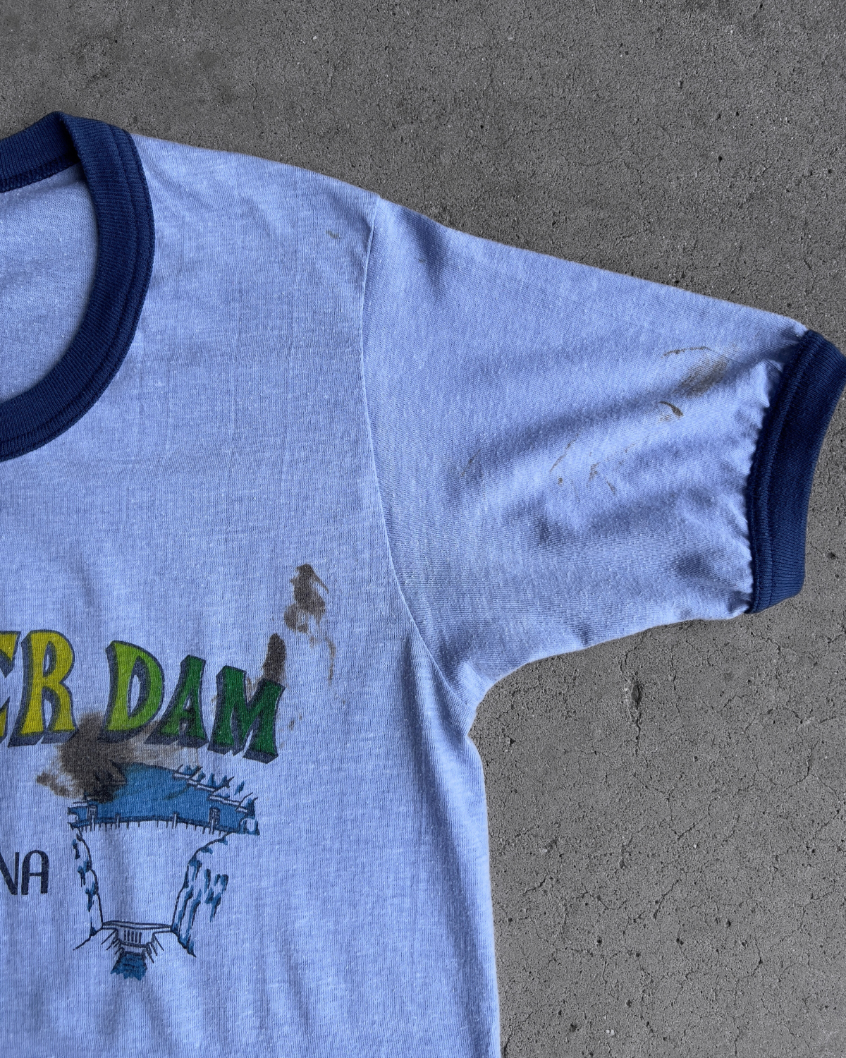 1970s Hoover Dam Nevada Ringer Tee  - Shop ThreadCount Vintage Co.