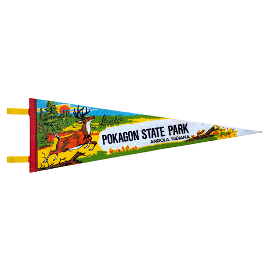 1970s Pokagon State Park Indiana Pennant