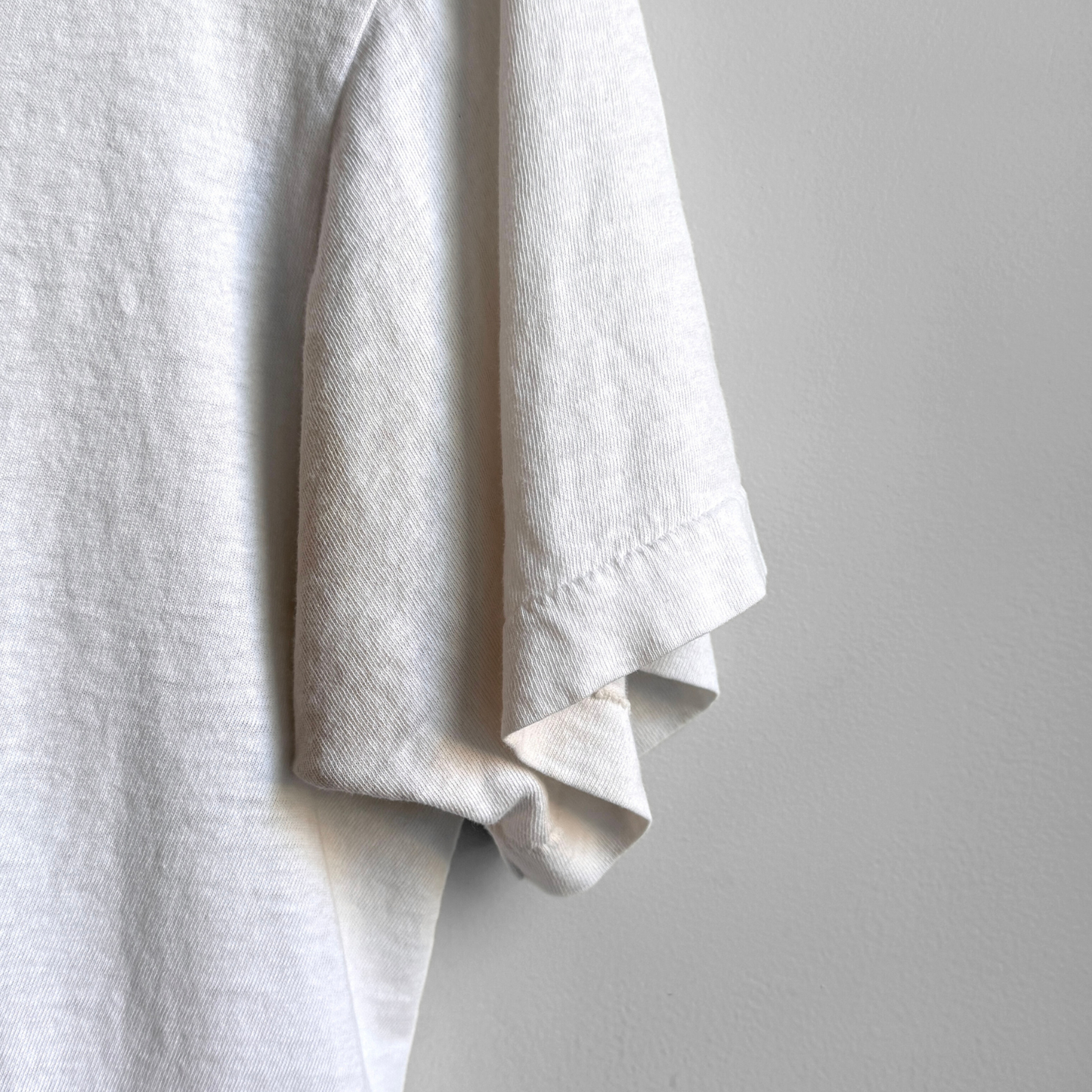 1980s Faded Blank White Tee