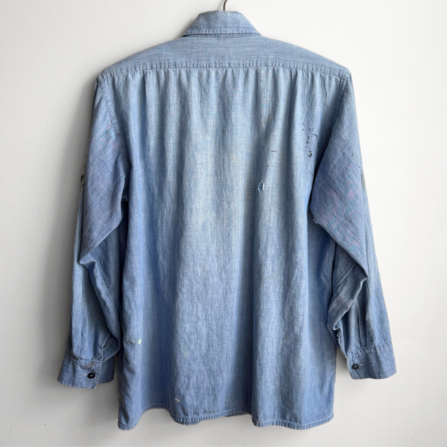 1960s U.S. Navy Cotton Chambray Shirt