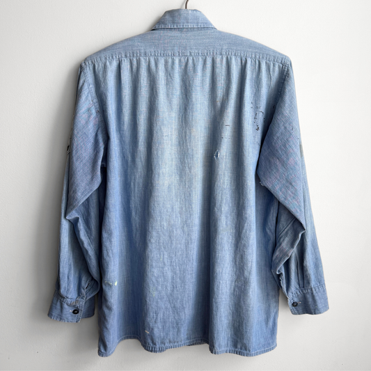 1960s U.S. Navy Cotton Chambray Shirt