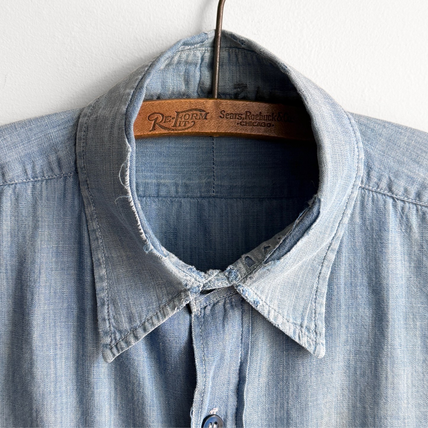 1960s U.S. Navy Cotton Chambray Shirt