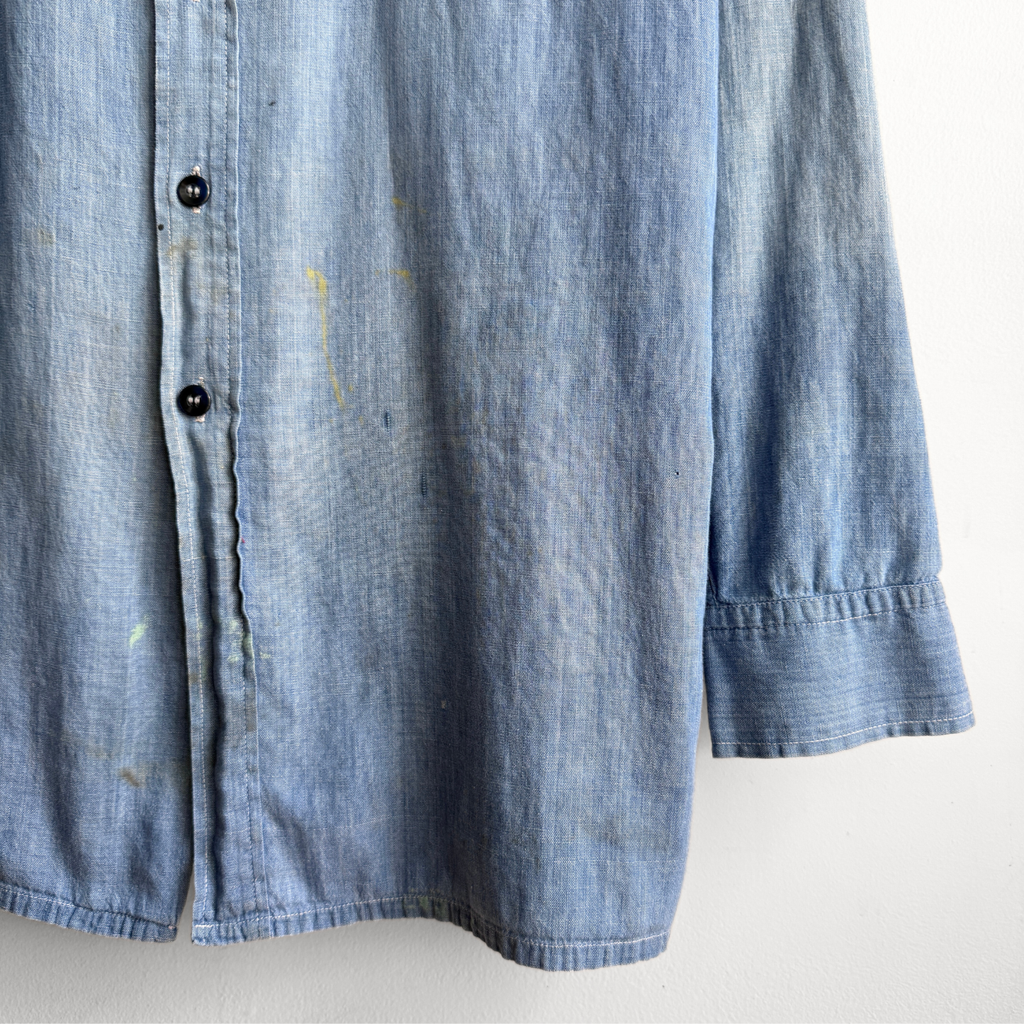 1960s U.S. Navy Cotton Chambray Shirt