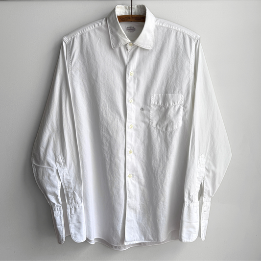 1950s White Kingswide French Cuff Dress Shirt
