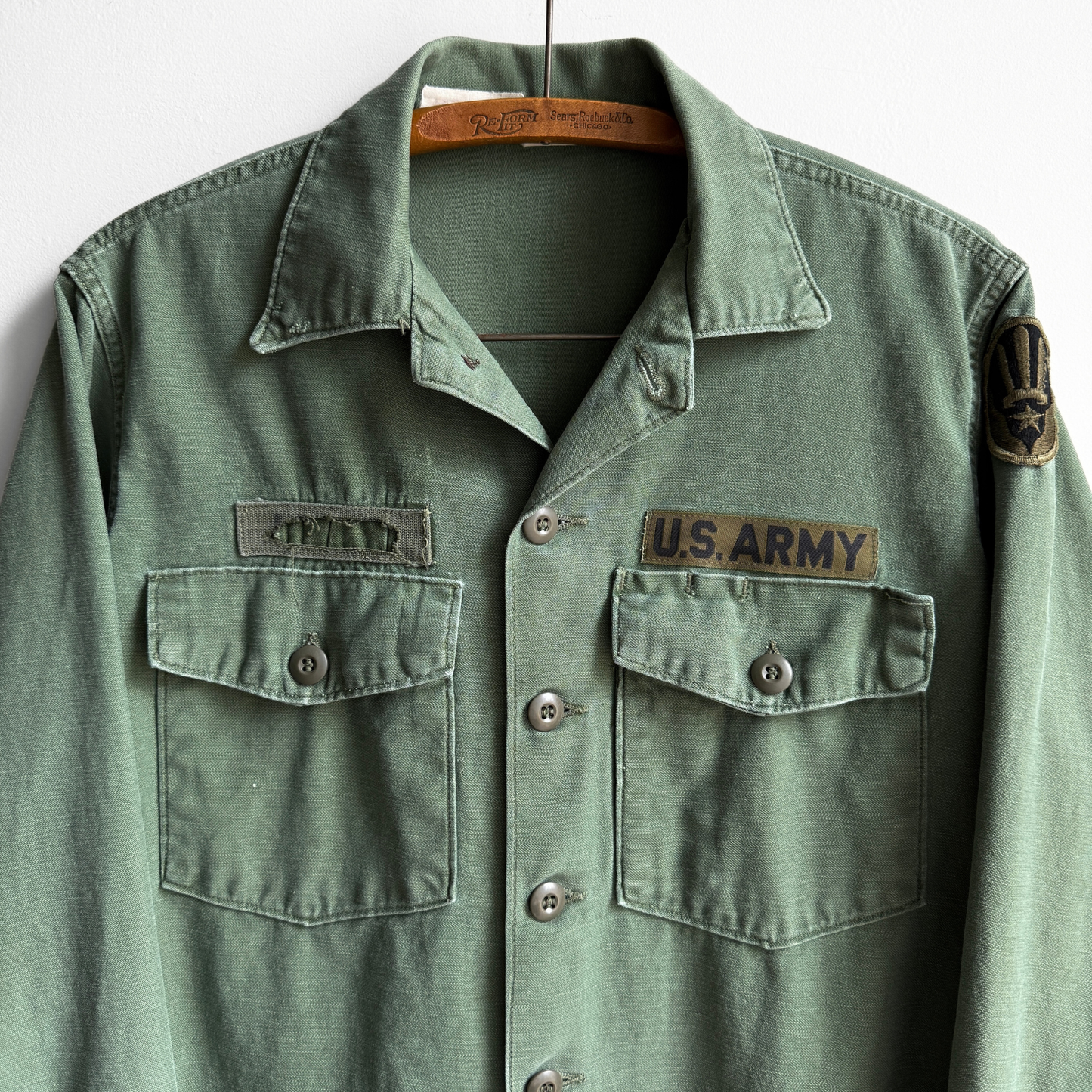 1960s U.S. Army OG 107 Type III Shirt
