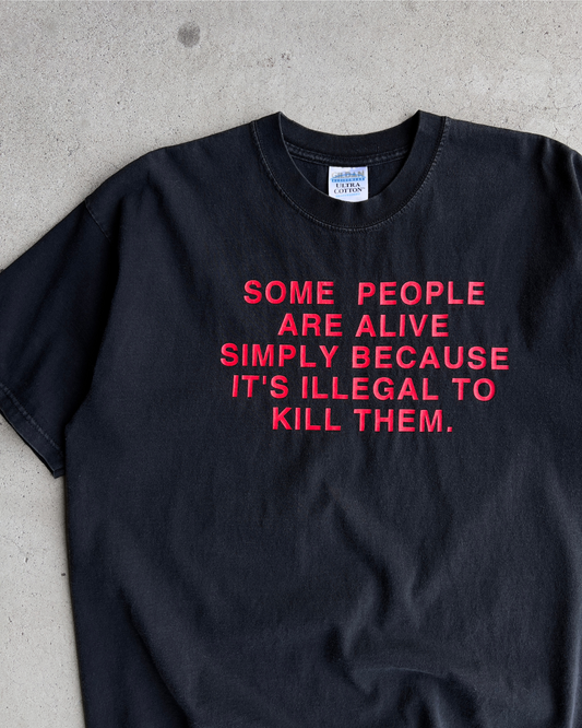 1990s Some People Are Alive Simply Because Faded Tee  - Shop ThreadCount Vintage Co.