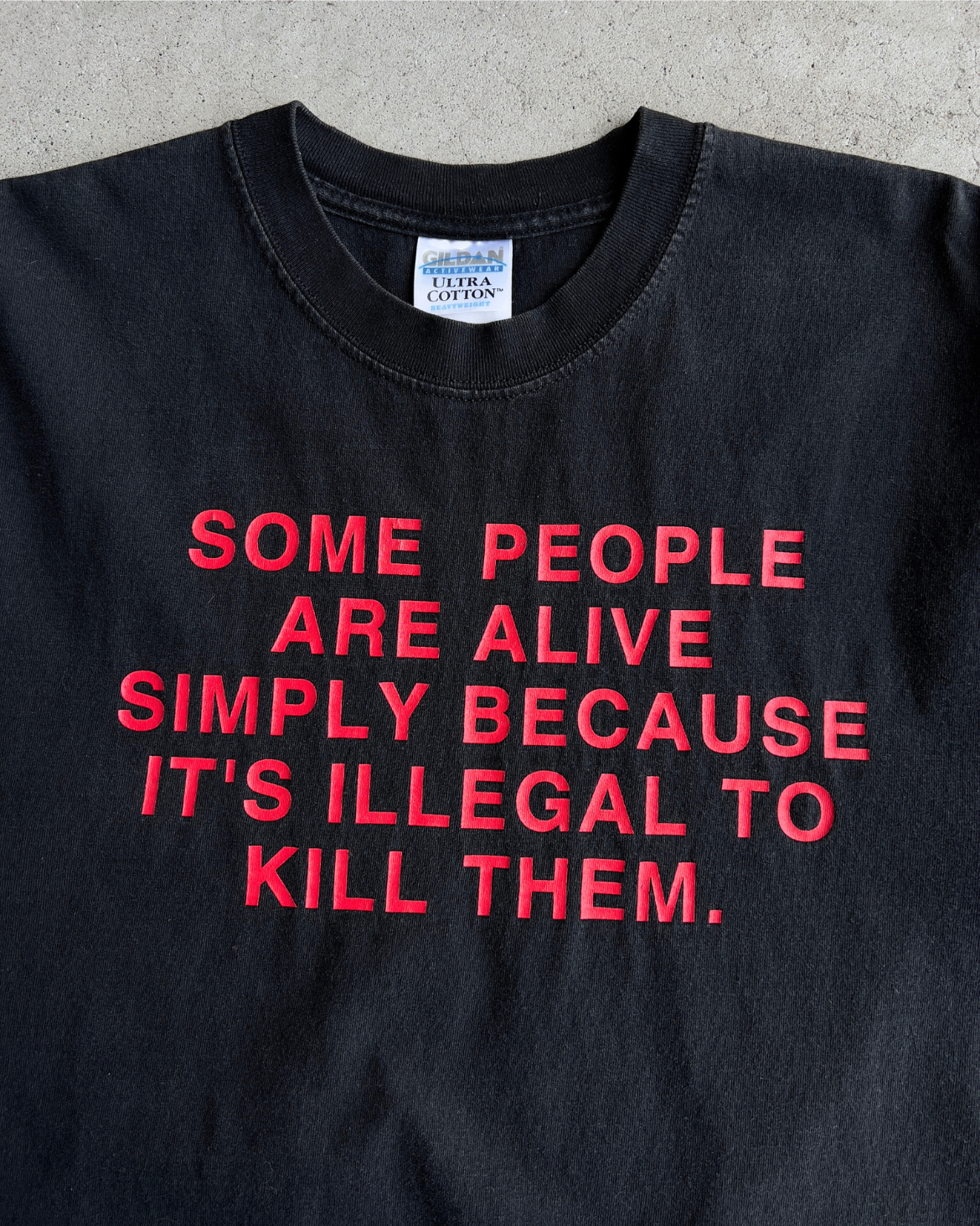 1990s Some People Are Alive Simply Because Faded Tee  - Shop ThreadCount Vintage Co.