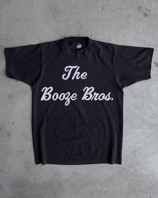 1990s The Booze Bros Felt Letters Faded Tee  - Shop THREADCOUNT Vintage Co.