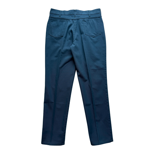 1970s Powder Blue Slim Fit Mod Pants (32)
