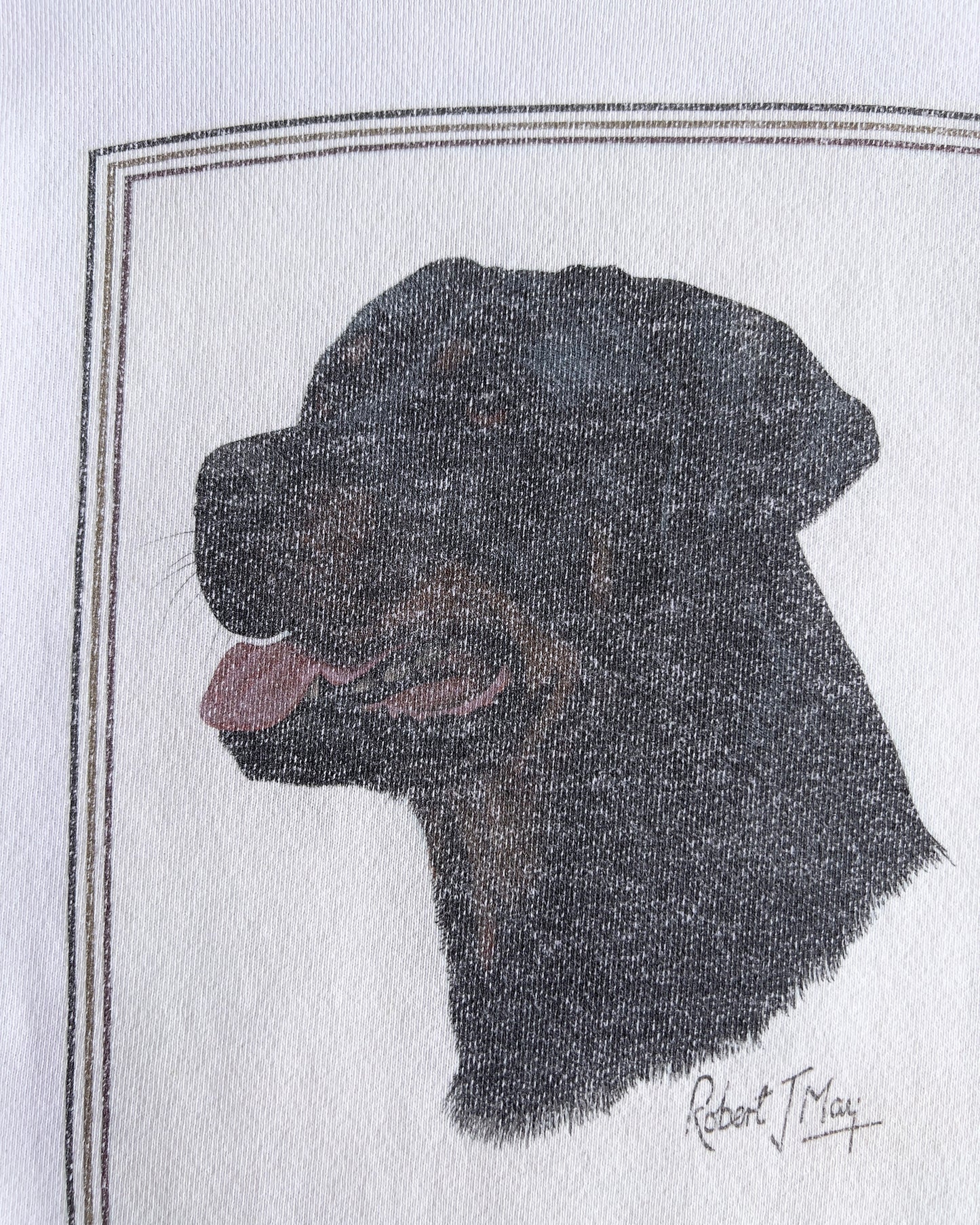 1980s Missy Rottweiler Graphic Crewneck Sweatshirt - Shop ThreadCount Vintage Co.