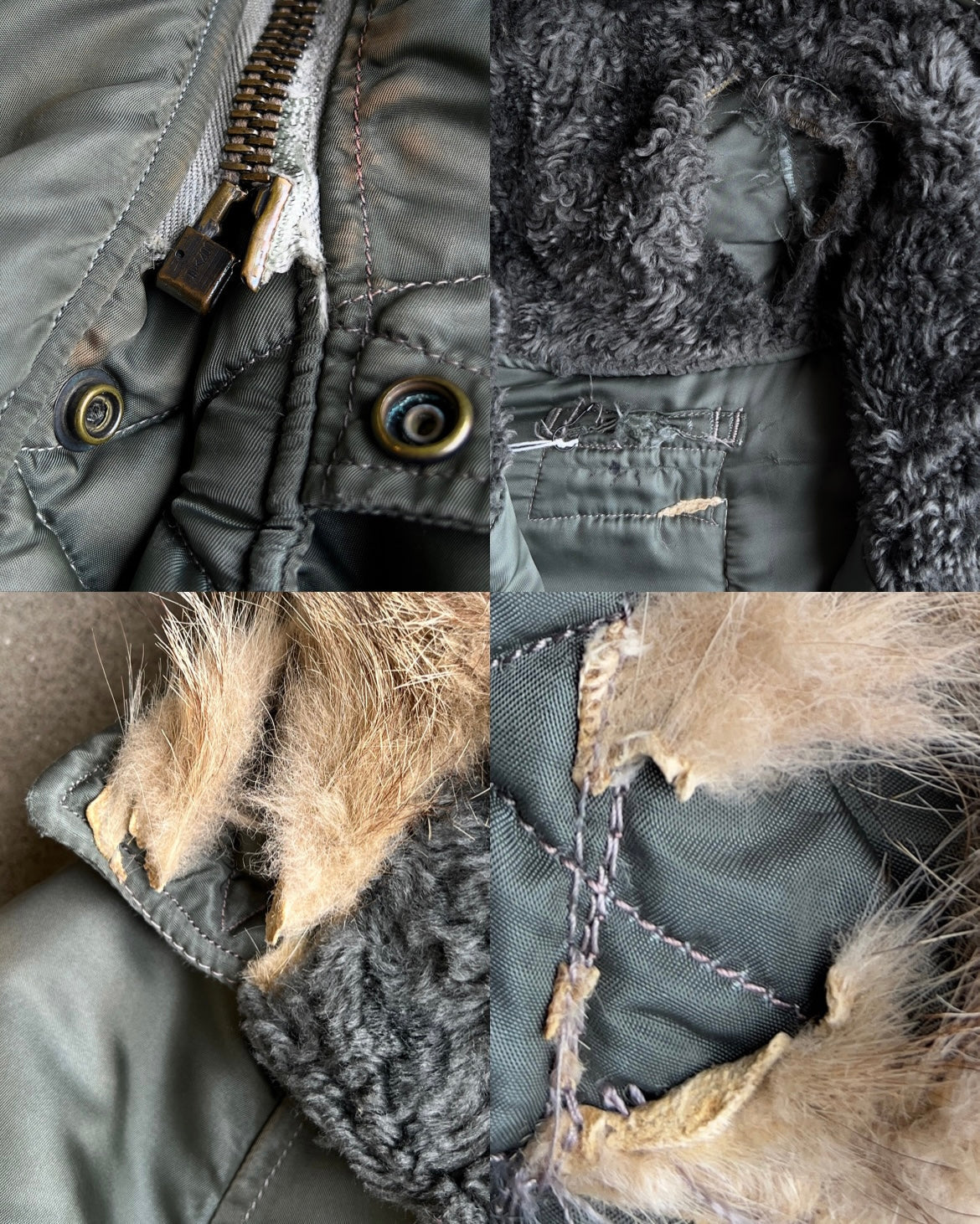 1960s N-3B USAF Stencil Green Parka Flight Jacket  - Shop ThreadCount Vintage Co.