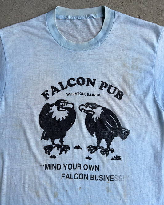 1970s Falcon Pub Illinois Sun Faded Tee  - Shop ThreadCount Vintage Co.
