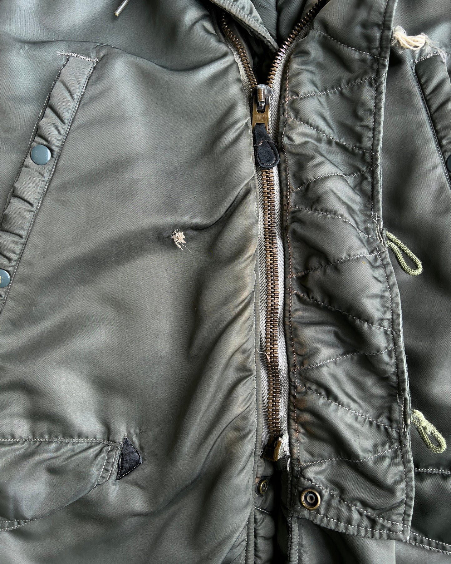 1960s N-3B USAF Stencil Green Parka Flight Jacket  - Shop ThreadCount Vintage Co.