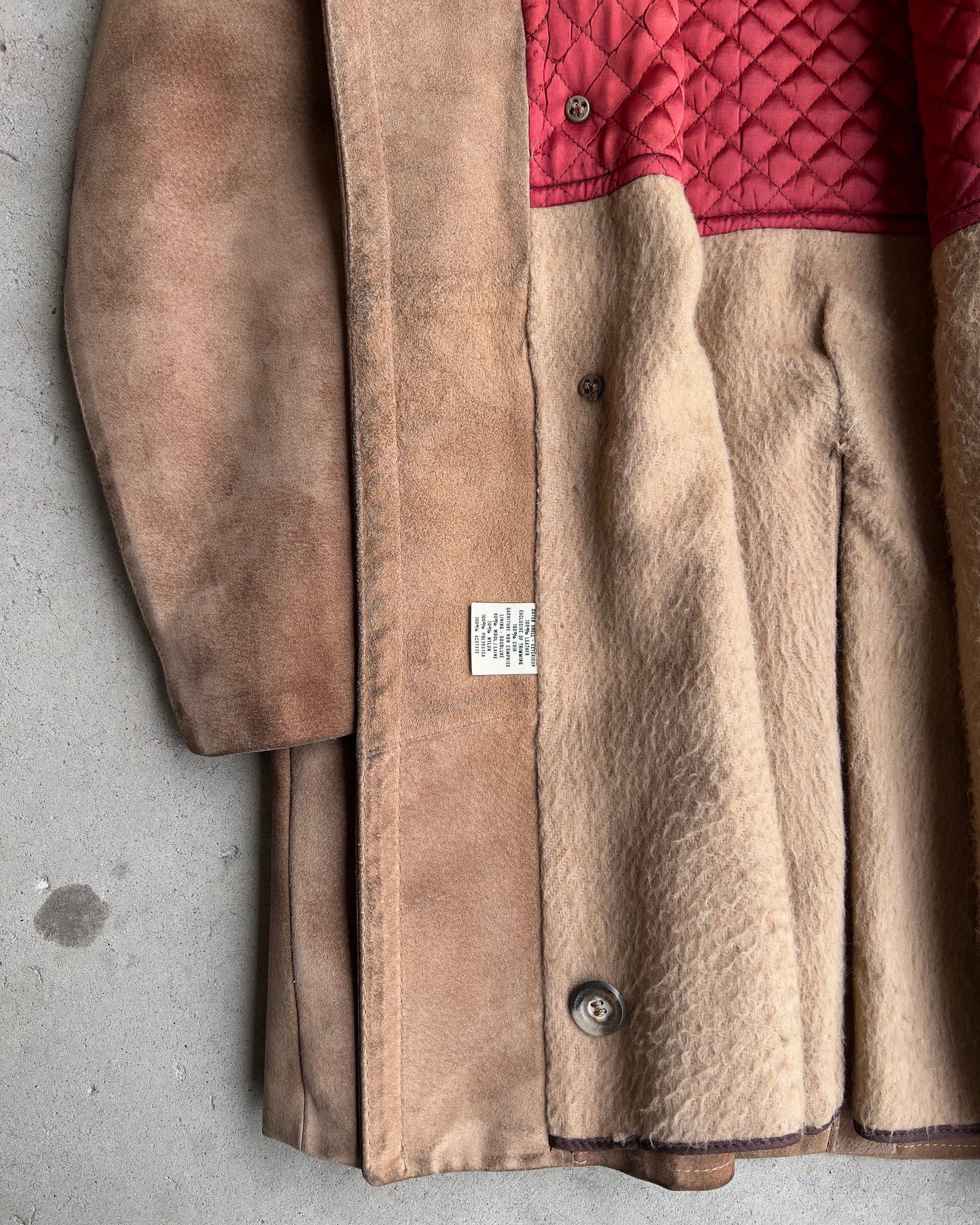Vintage 1960s Double Breasted Genuine Suede Leather Coat - Shop ThreadCount Vintage Co.
