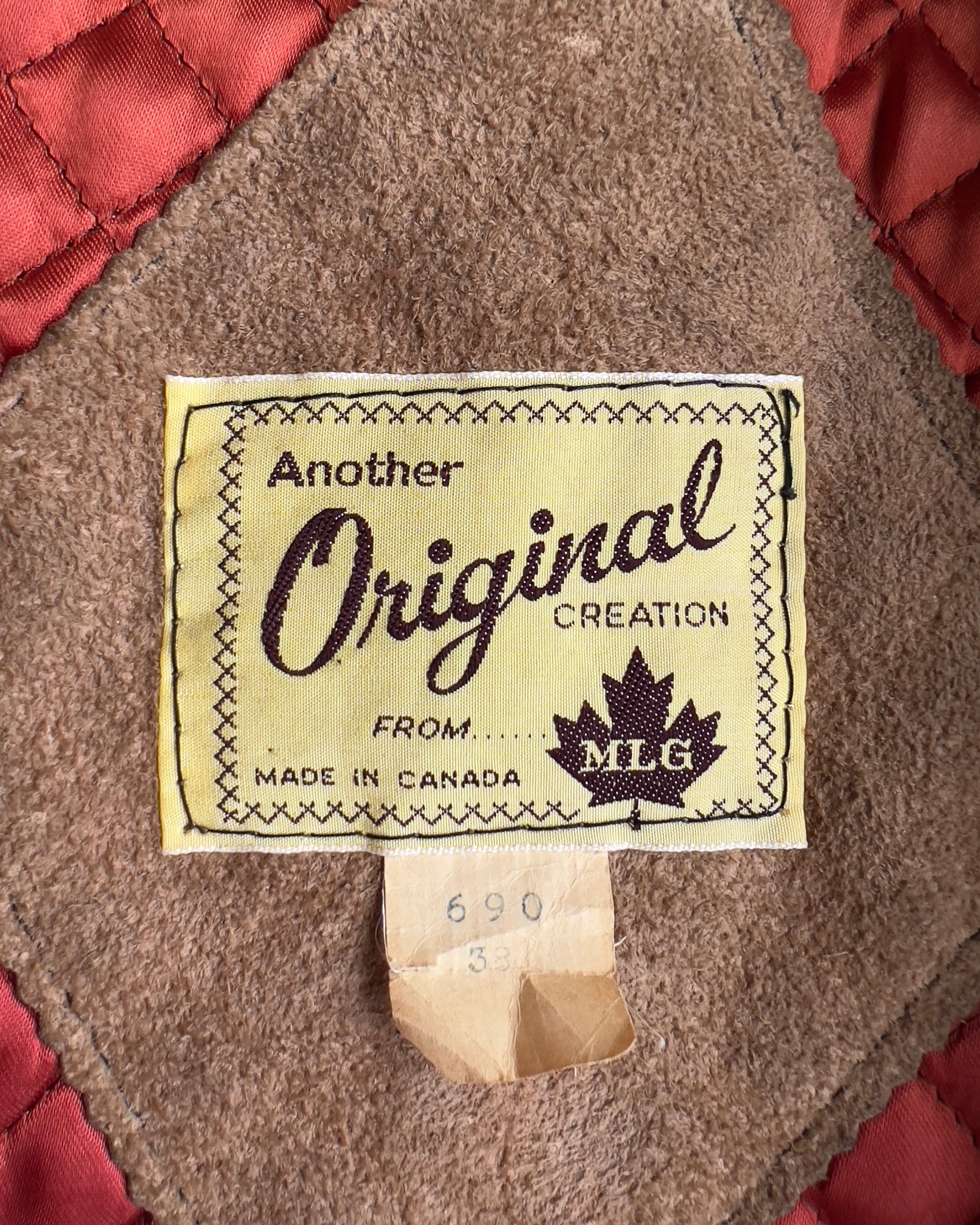 1960s Double Breasted Genuine Suede Leather Coat  - Shop ThreadCount Vintage Co.