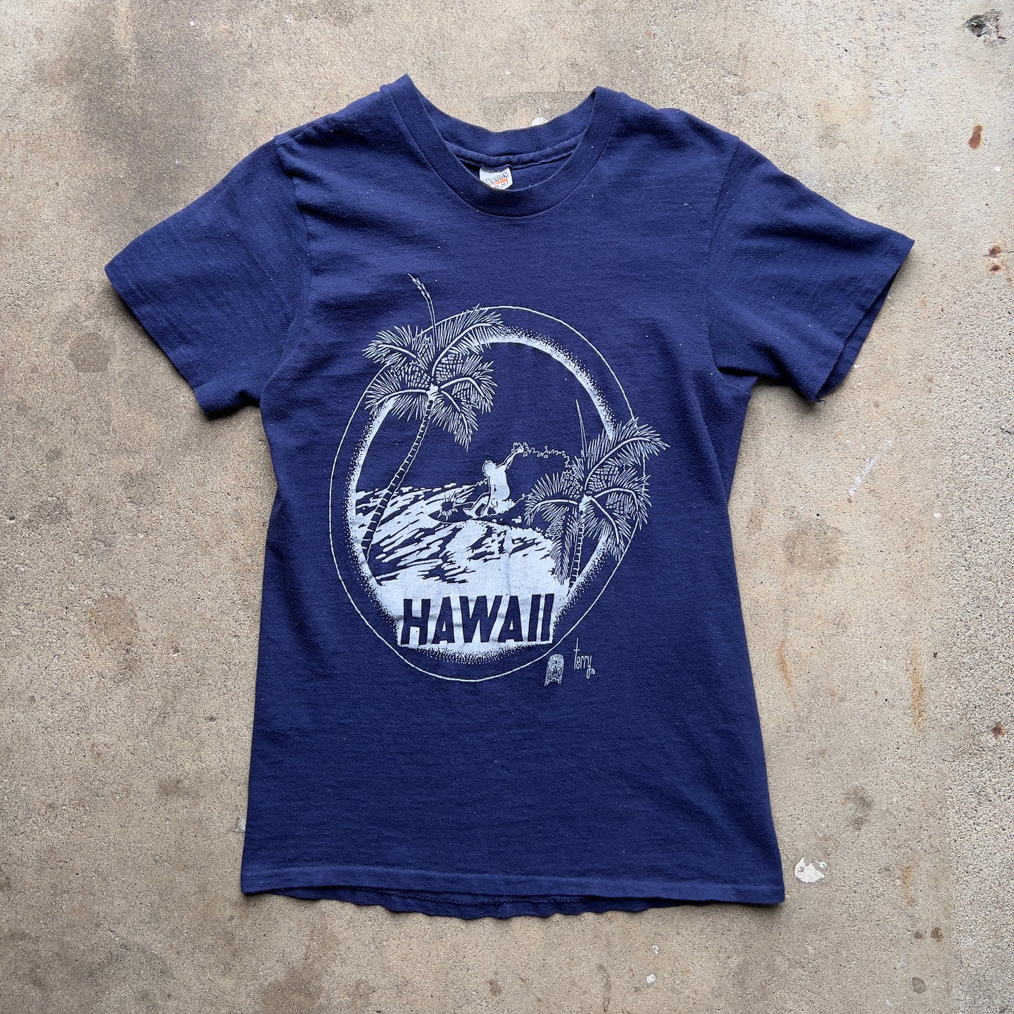 1976 Hawaiian Surfer Graphic Tee - Shop THREADCOUNT Vintage Co.
