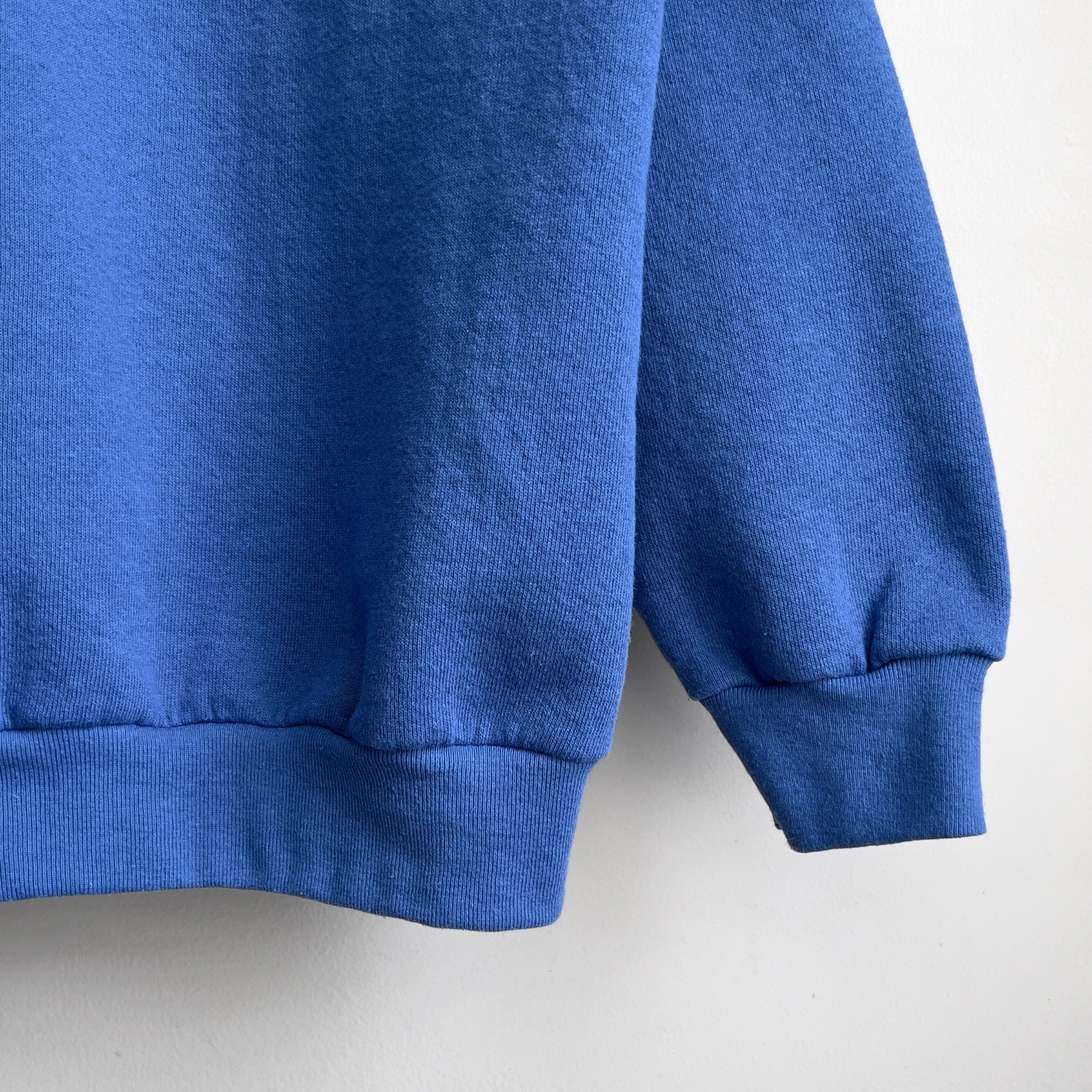 Vintage 1990s Royal Blue Blank Crewneck Sweatshirt  - Shop ThreadCount Vintage Co.