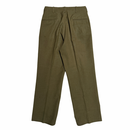 1940s U.S. Army Green Serge Wool Field Pants (31)