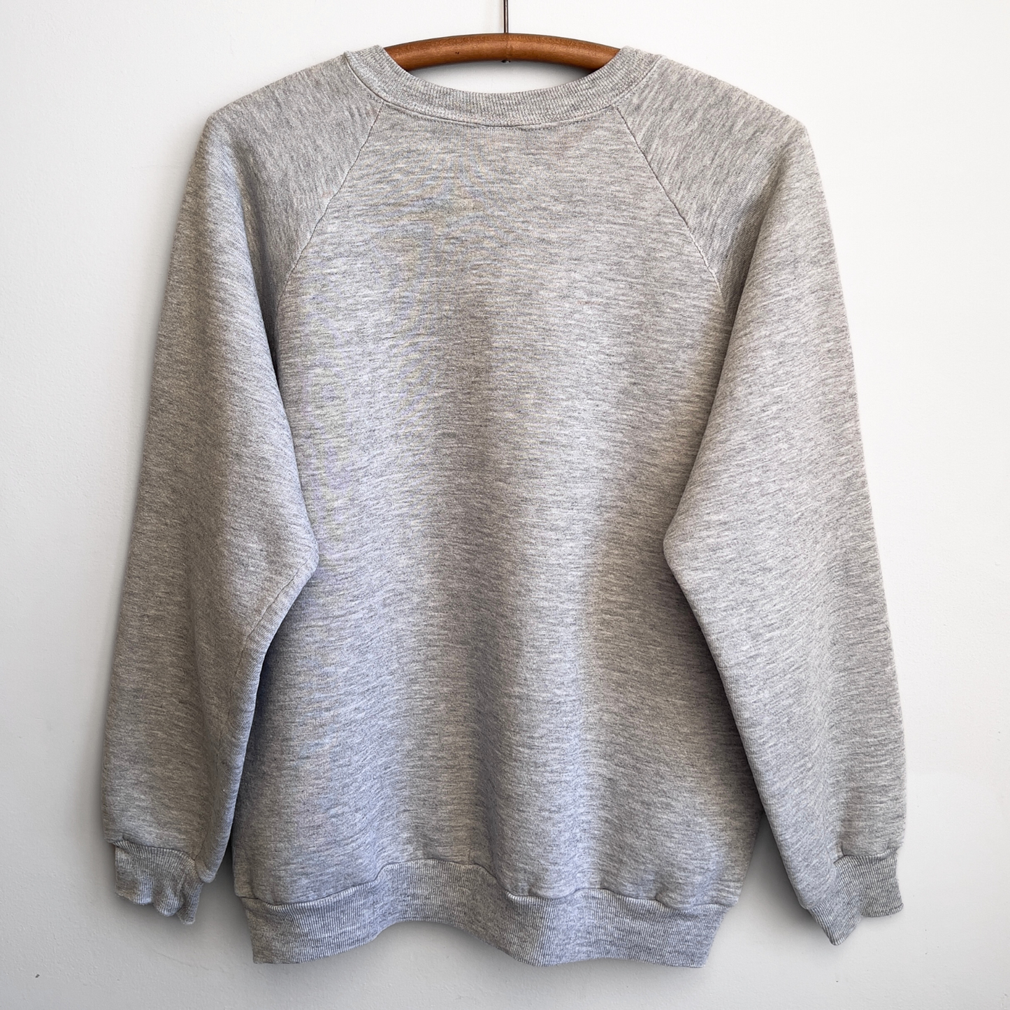 Vintage 1980s Light Grey Blank Raglan Sweatshirt  - Shop ThreadCount Vintage Co.