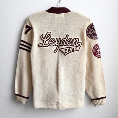 1960s Leyden East Chicago Volleyball Letterman Cardigan  - Shop ThreadCount Vintage Co.
