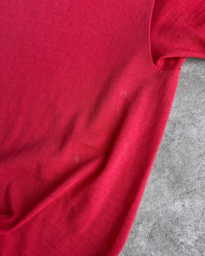 Vintage 1970s Candy Red Faded Towncraft Blank Tee  - Shop ThreadCount Vintage Co.