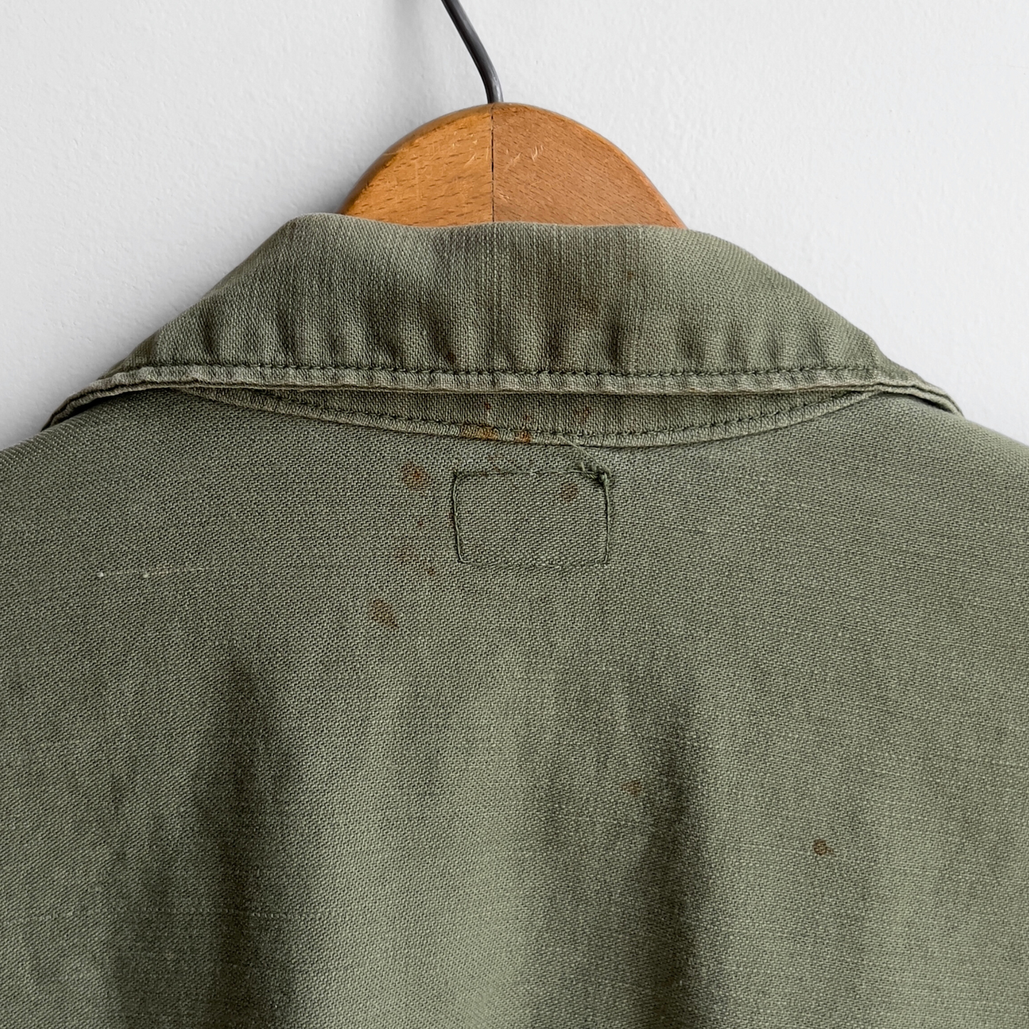 Vintage 1970s USMC OG-107 Sateen Olive Green Fatigue Field Shirt  - Shop ThreadCount Vintage Co.