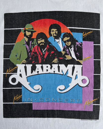 1986 Alabama In Concert Show Ticket Tour Tee  - Shop THREADCOUNT Vintage Co.