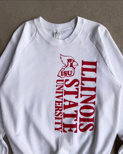 1980s Illinois State University Redbirds Raglan Sweatshirt  - Shop ThreadCount Vintage Co.