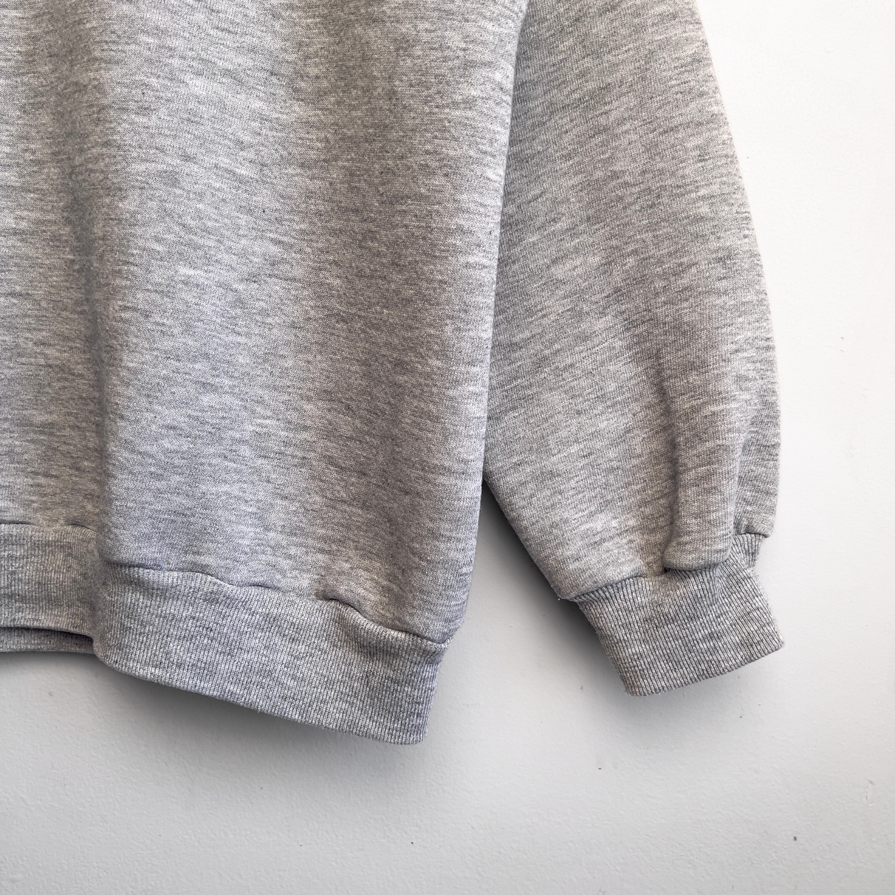 Vintage 1980s Light Grey Blank Raglan Sweatshirt  - Shop ThreadCount Vintage Co.