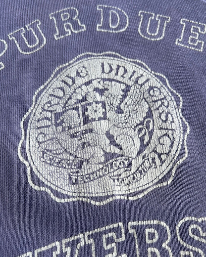1950s Purdue University Short Sleeve Sweatshirt  - Shop ThreadCount Vintage Co.