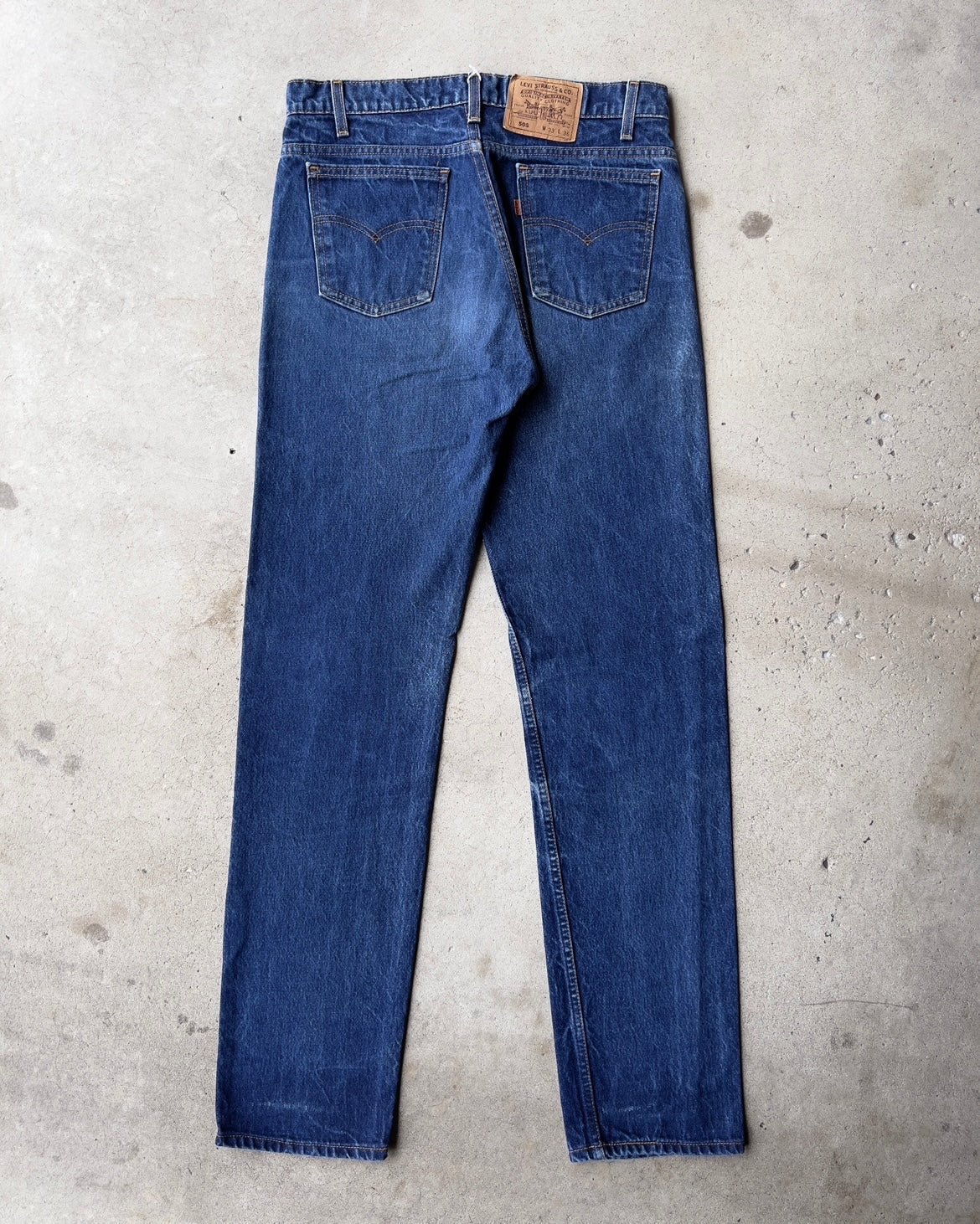 Vintage 1990s Levi’s 505 Straight Fit Denim Jeans  - Shop ThreadCount Vintage Co.