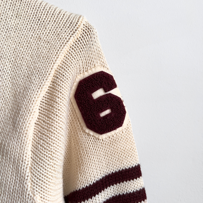 1960s Leyden East Chicago Volleyball Letterman Cardigan  - Shop ThreadCount Vintage Co.