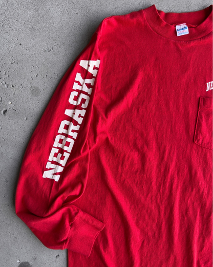 1970s University of Nebraska Long Sleeve Tee  - Shop ThreadCount Vintage Co.
