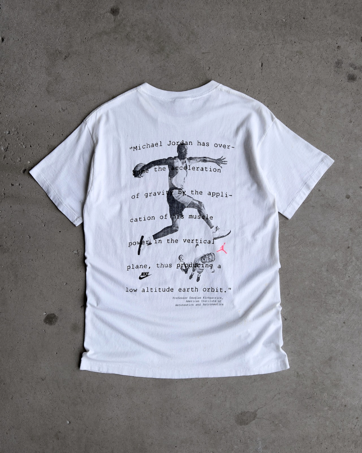 Vintage 1990s Do You Know Michael Jordan Aeronautics Tee  - Shop ThreadCount Vintage Co.