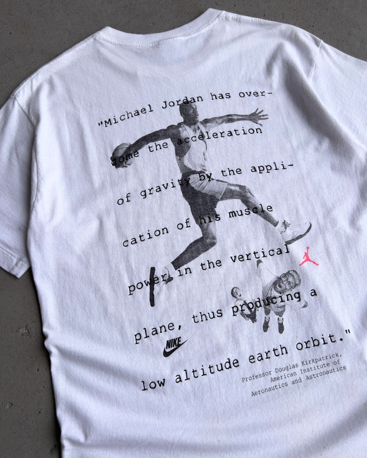 Vintage 1990s Do You Know Michael Jordan Aeronautics Tee  - Shop ThreadCount Vintage Co.