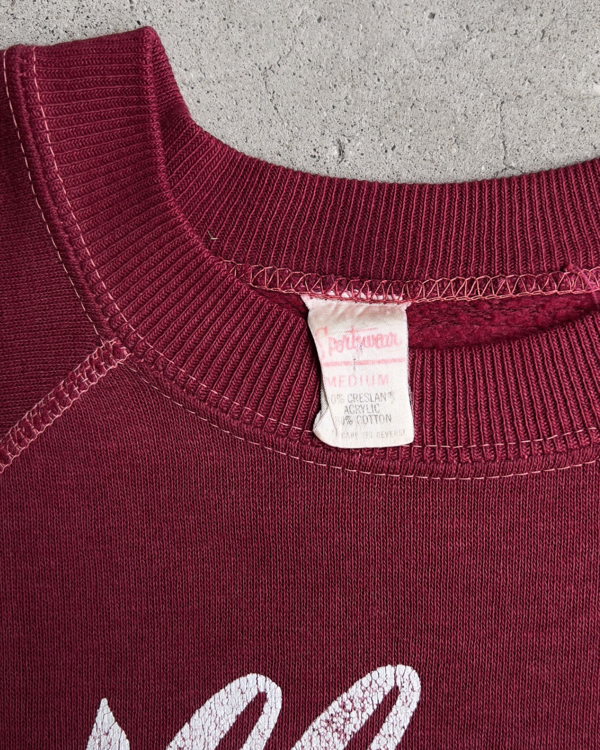 Vintage 1980s Gilley’s Bar Pasadena Texas Maroon Sweatshirt  - Shop ThreadCount Vintage Co.