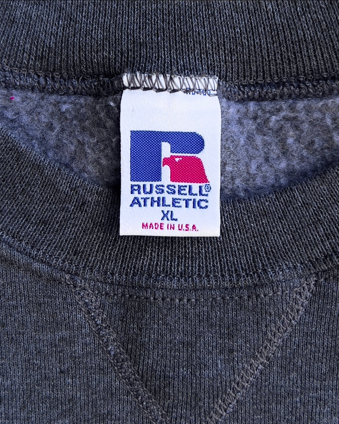 Vintage 1990s Dark Grey Russell Athletic Crewneck Sweatshirt  - Shop ThreadCount Vintage Co.