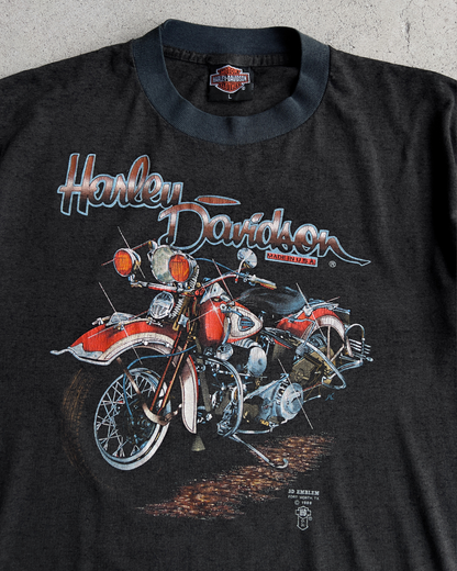 1989 Harley Davidson Ride The Strip 3D Emblem Tee  - Shop ThreadCount Vintage Co.