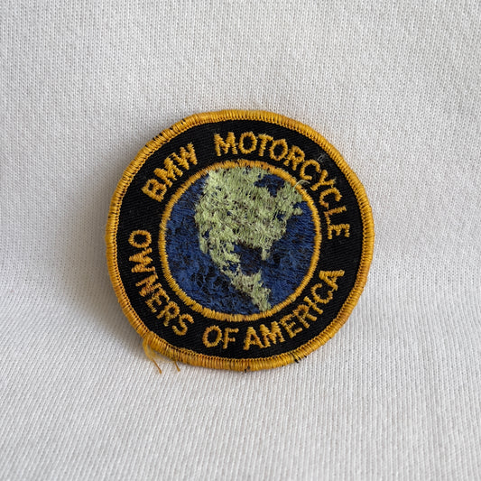 Vintage BMW Motorcycle Owners Of America Patch  - Shop ThreadCount Vintage Co.