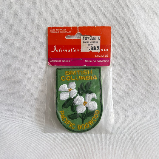 Vintage British Columbia Pacific Dogwood Souvenir Patch  - Shop ThreadCount Vintage Co.