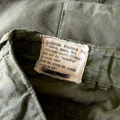 Vintage 1960s Canadian Army OG 107 Cold Weather Pants  - Shop ThreadCount Vintage Co.