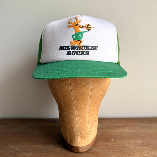 Vintage 1970s Milwaukee Bucks Snapback Trucker Hat  - Shop ThreadCount Vintage Co.